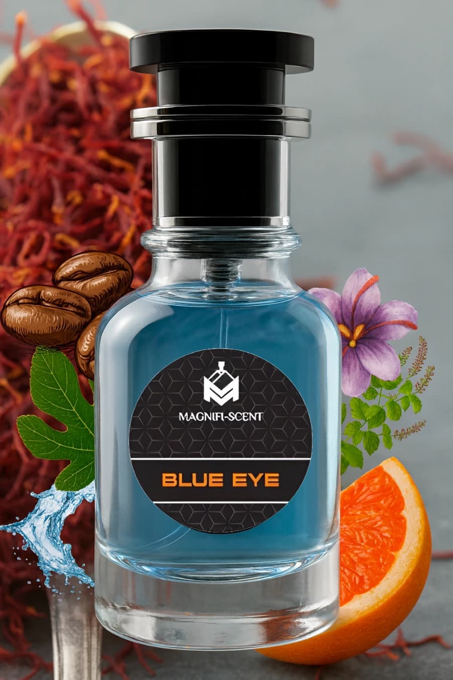 Magnifiscent Blue Eye men's luxury inspired perfume impression bottle