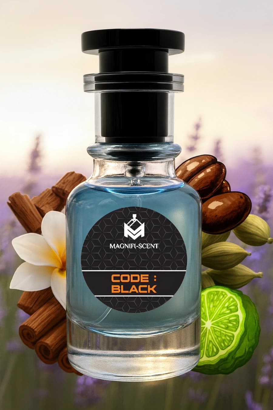 Magnifiscent Code : Black men's luxury inspired perfume impression bottle