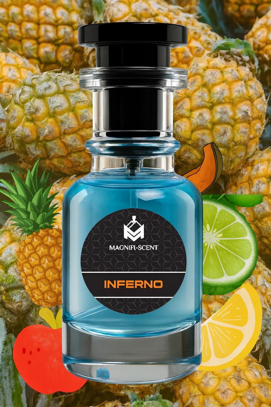 Magnifiscent Inferno men's luxury inspired perfume impression bottle