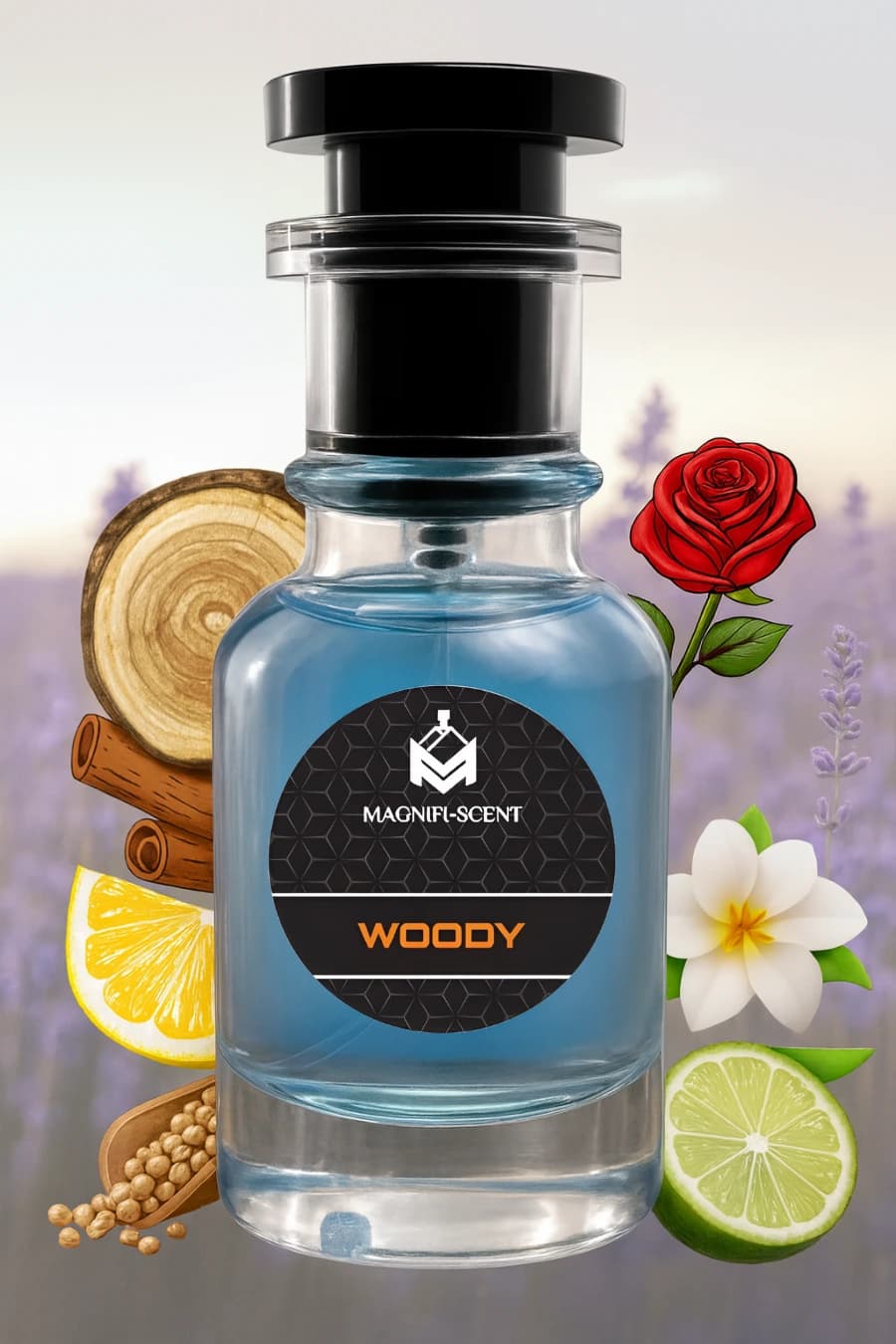 Magnifiscent Woody men's luxury inspired perfume impression bottle