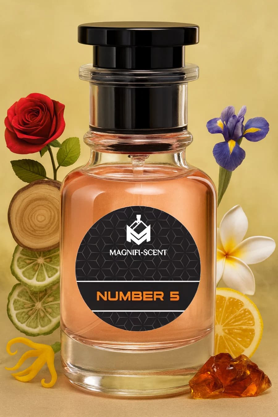 Magnifiscent Number 5 women's luxury inspired perfume impression bottle